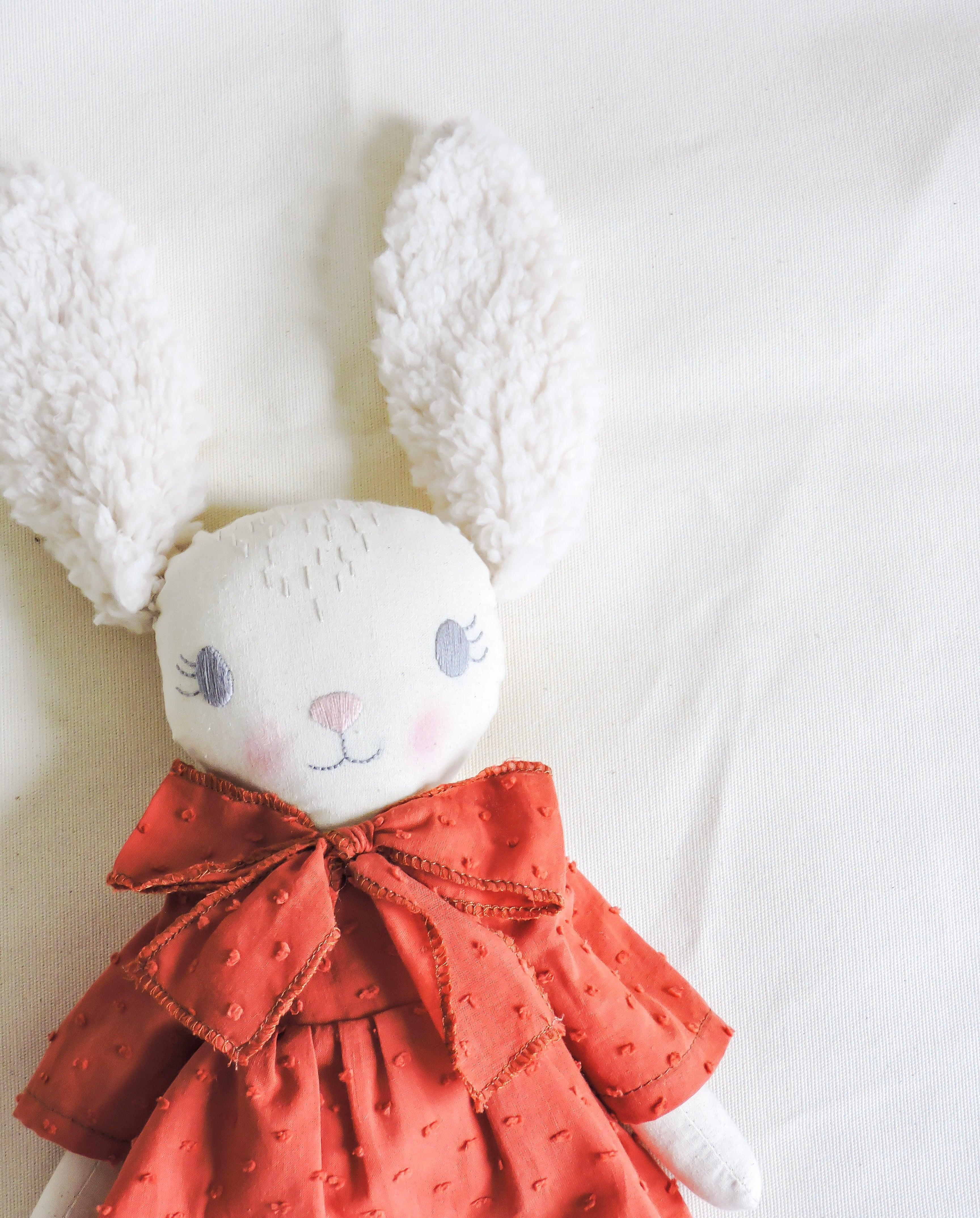 Bunny plush whit adress copper - VirtuousWares:Global