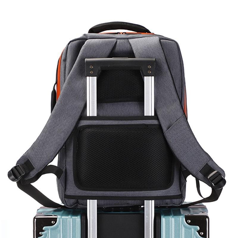 Business Backpack For Men Large Capacity USB Charging Bag Male - VirtuousWares:Global