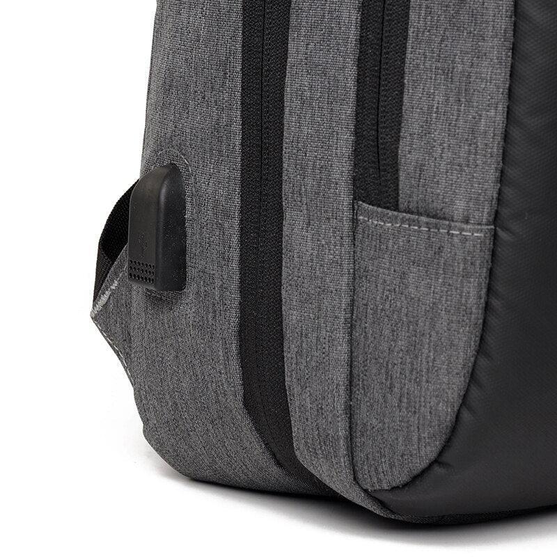 Business Backpack For Men Large-capacity Waterproof Bag USB Charging - VirtuousWares:Global