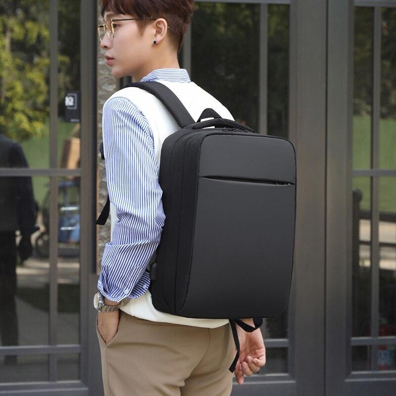 Business Backpack For Men Large-capacity Waterproof Bag USB Charging - VirtuousWares:Global