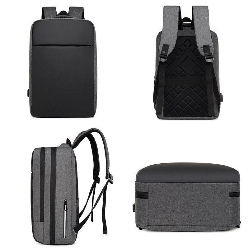 Business Backpack For Men Large-capacity Waterproof Bag USB Charging - VirtuousWares:Global