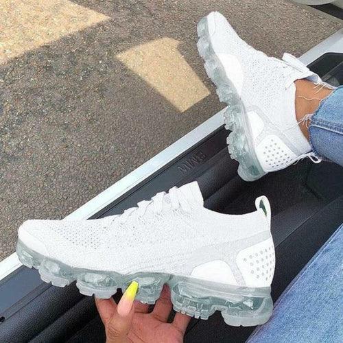 Buy Women's Sneakers Flying Woven Breathable Casual White - VirtuousWares:Global