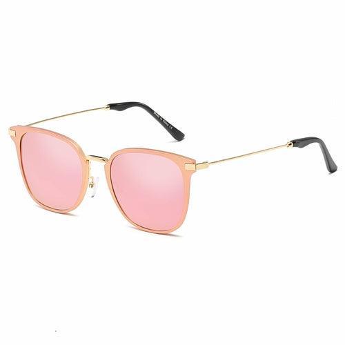 CAMBRIDGE | Pillowed Rectangle Flat Lens Horned Rim Sunglasses - VirtuousWares:Global