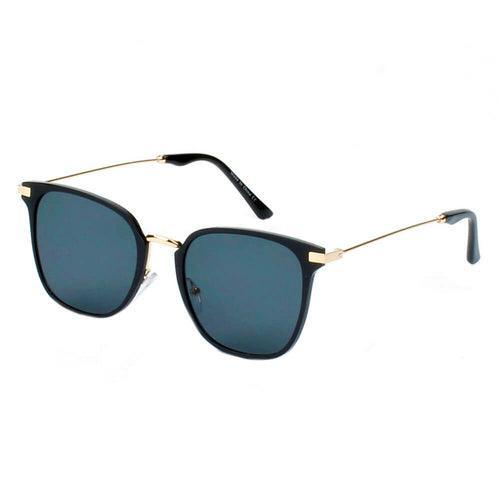CAMBRIDGE | Pillowed Rectangle Flat Lens Horned Rim Sunglasses - VirtuousWares:Global