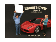 Camera Crew Figure II \Crew Holding Reflector\" For 1:24 Scale Models - VirtuousWares:Global