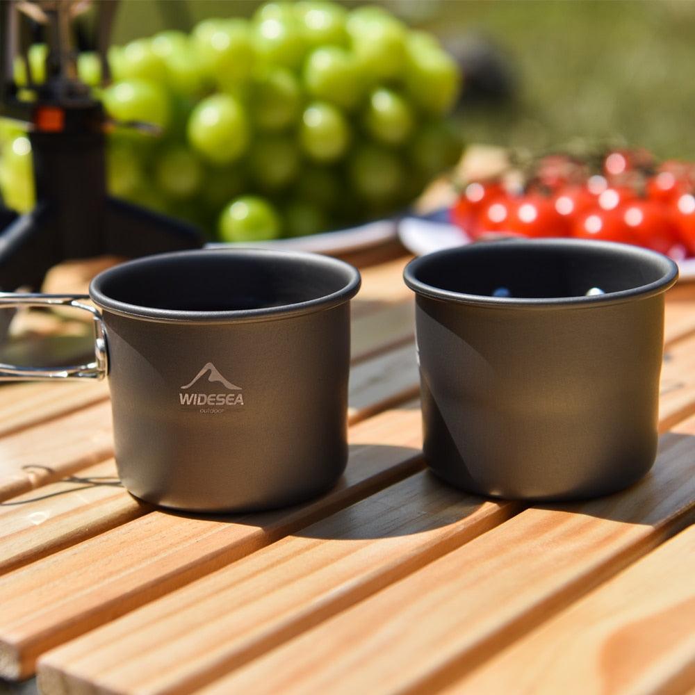 Camping Mug Outdoor Coffee Tea Aluminum Cup Tourism Tableware Picnic - VirtuousWares:Global