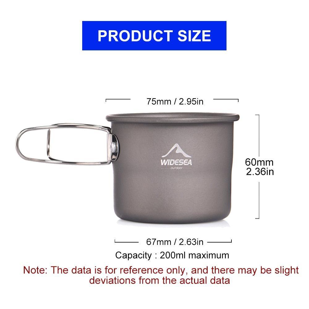 Camping Mug Outdoor Coffee Tea Aluminum Cup Tourism Tableware Picnic - VirtuousWares:Global