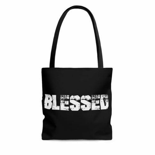 Canvas Tote Bags, Blessed Graphic Style Shoulder Bag - VirtuousWares:Global