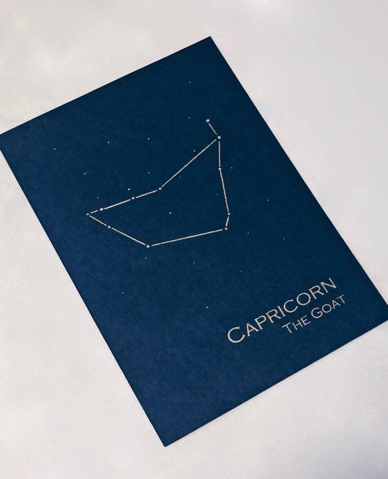 Capricorn Constellation Zodiac Art Print - VirtuousWares:Global