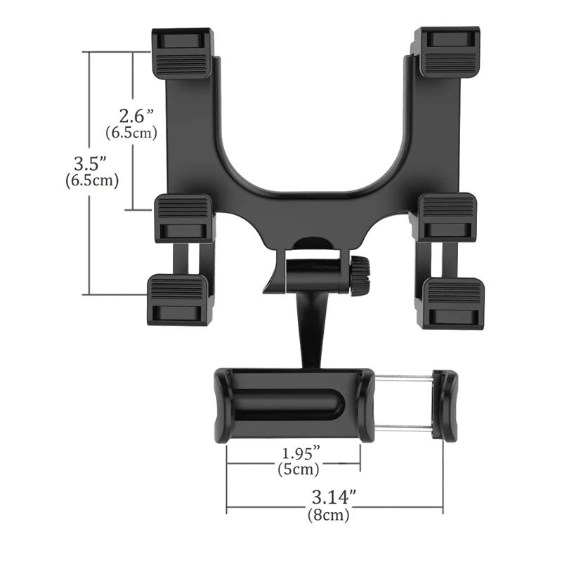 Car Phone Holder Car Rearview Mirror Mount Phone Holder 360 Degrees - VirtuousWares:Global