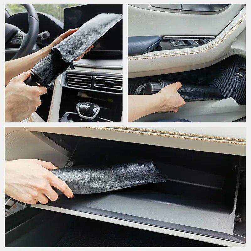 Car Sunshade Front Windshield Parasol V-shaped for EV Sun-proof and - VirtuousWares:Global