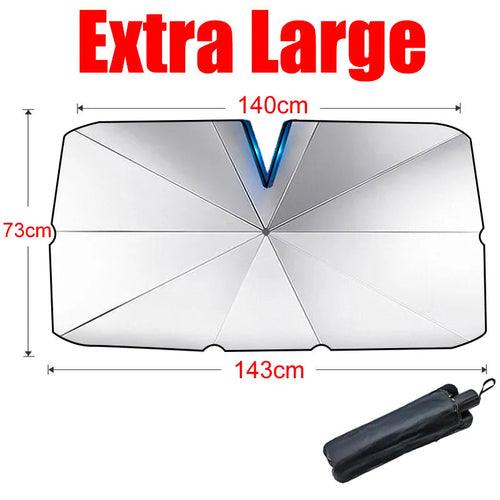 Car Sunshade Front Windshield Parasol V-shaped for EV Sun-proof and - VirtuousWares:Global