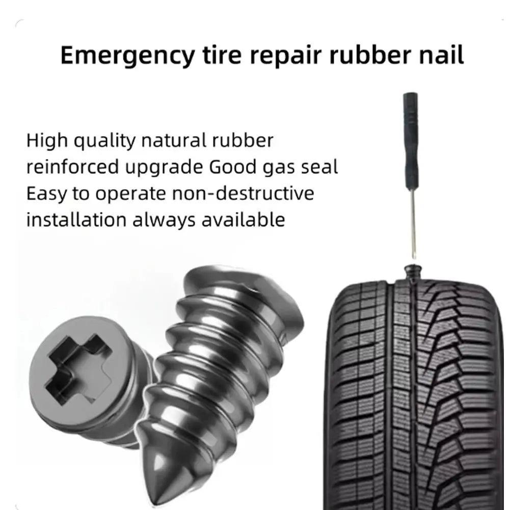 Car Tyre Repair Rubber Nail Set Universal Car Motorcycle Tyre Repair - VirtuousWares:Global