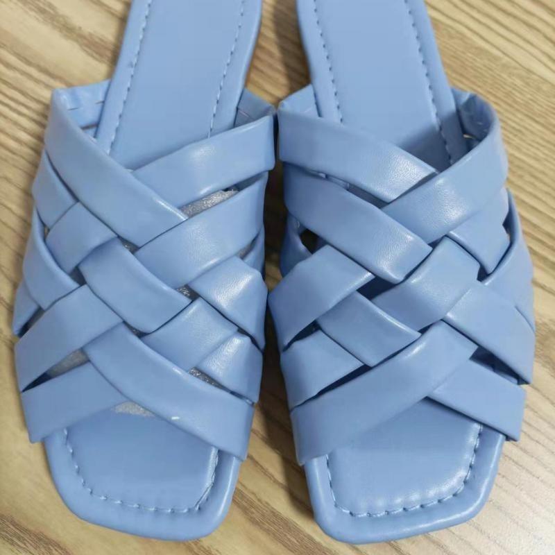 Casual Outdoor Women Slippers Leather Flat Beach Slides Summer - VirtuousWares:Global