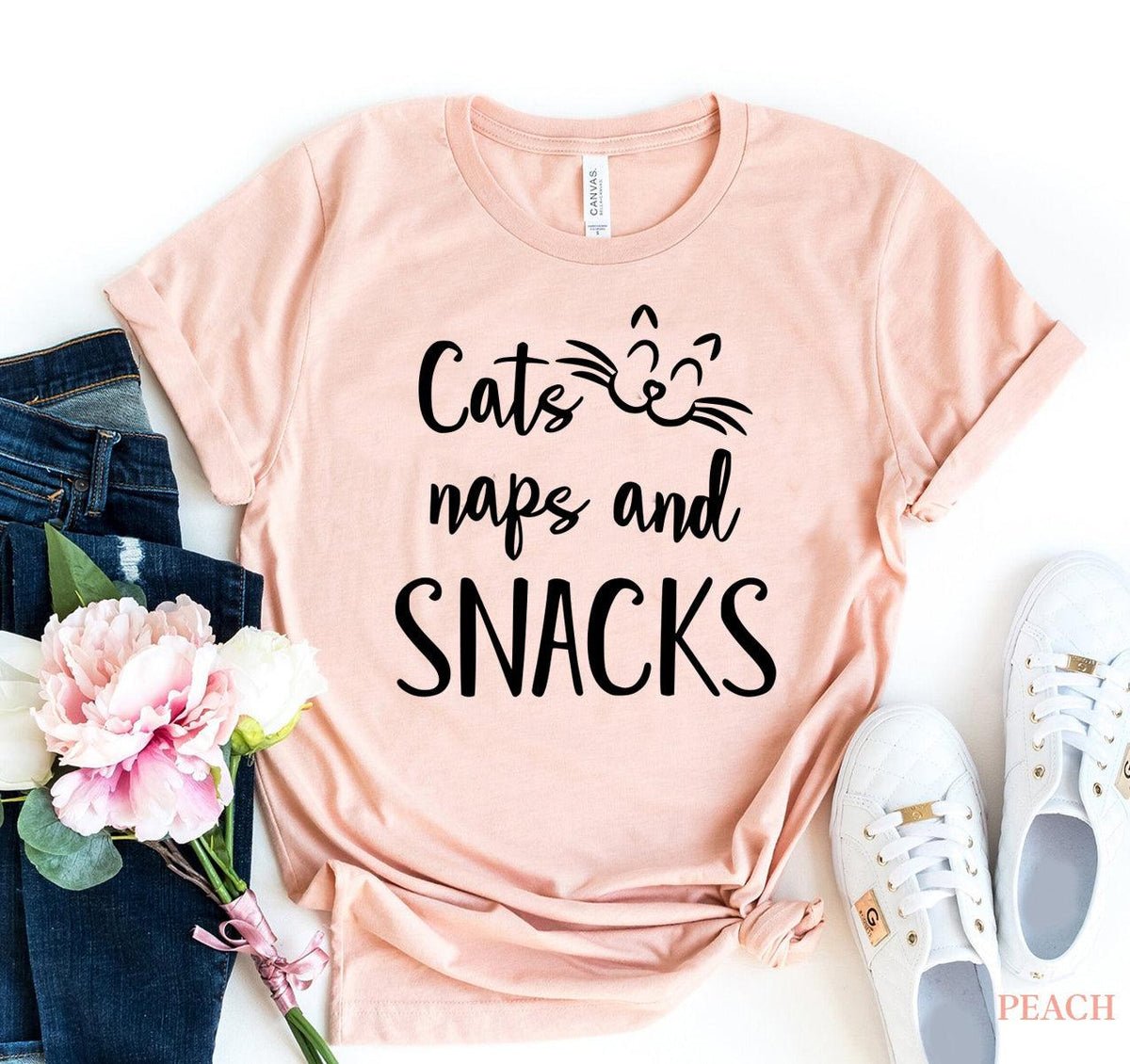 Cats Naps & Snacks T-shirt - VirtuousWares:Global