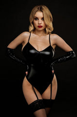 Catwoman Halloween Ensemble Alluring Cat Girl Attire Stretchy Black - VirtuousWares:Global