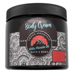 Cedar Mountain Green Tea & Amber Scented Luxury Marula Oil Body Cream, - VirtuousWares:Global