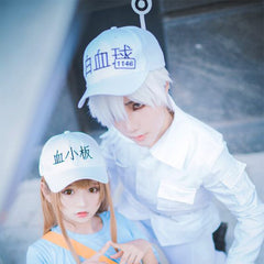 Cells At Work Neutrophil Uniforms Hat Props Anime - VirtuousWares:Global