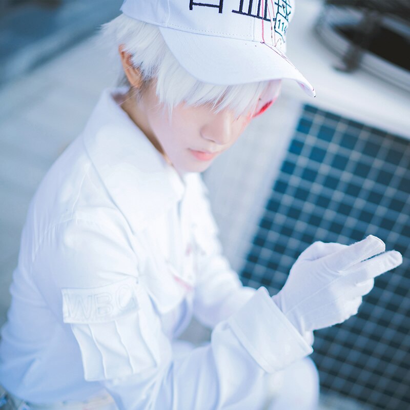 Cells At Work Neutrophil Uniforms Hat Props Anime - VirtuousWares:Global