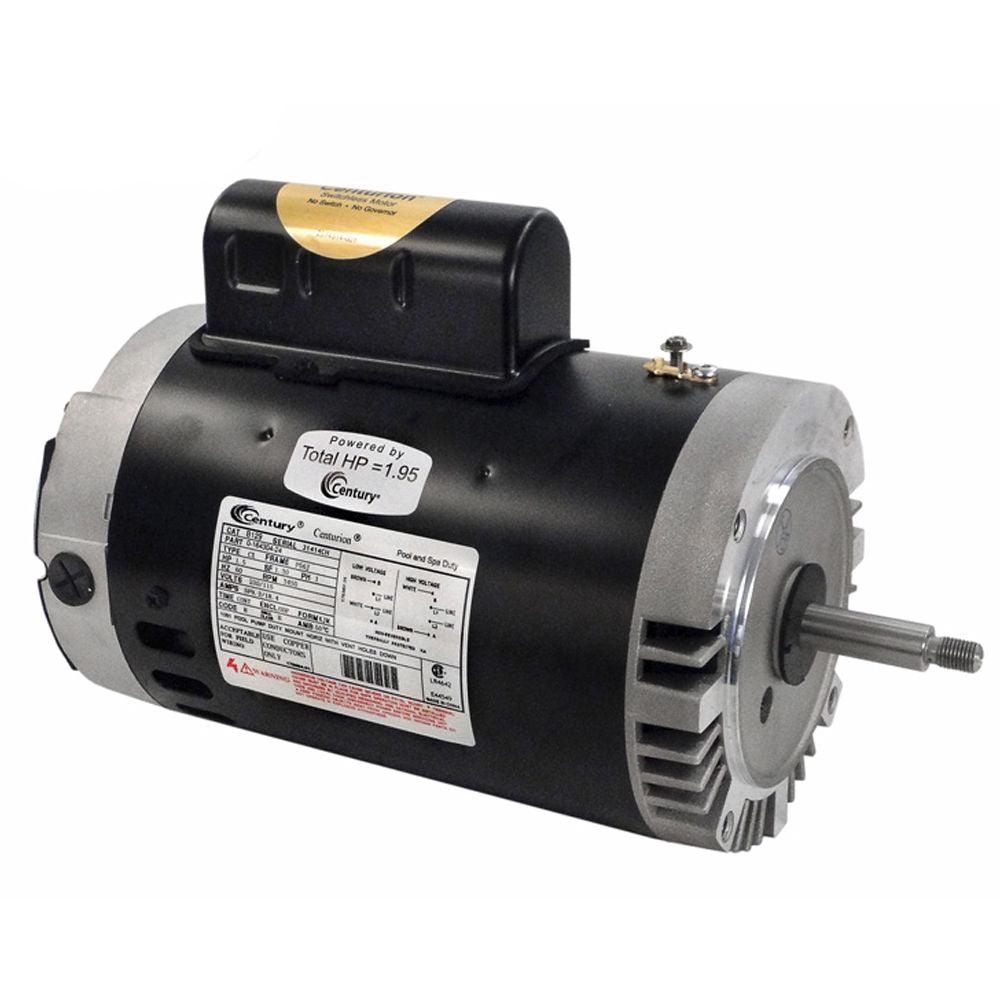 Century B129 1.5 HP 230-115V Thread Shaft Motor - VirtuousWares:Global