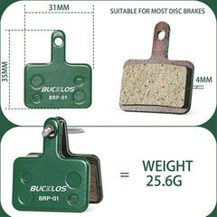 Ceramic Brake Pads BUCKLOS MTB Bike Hydarulic Disc Brake Pads For - VirtuousWares:Global