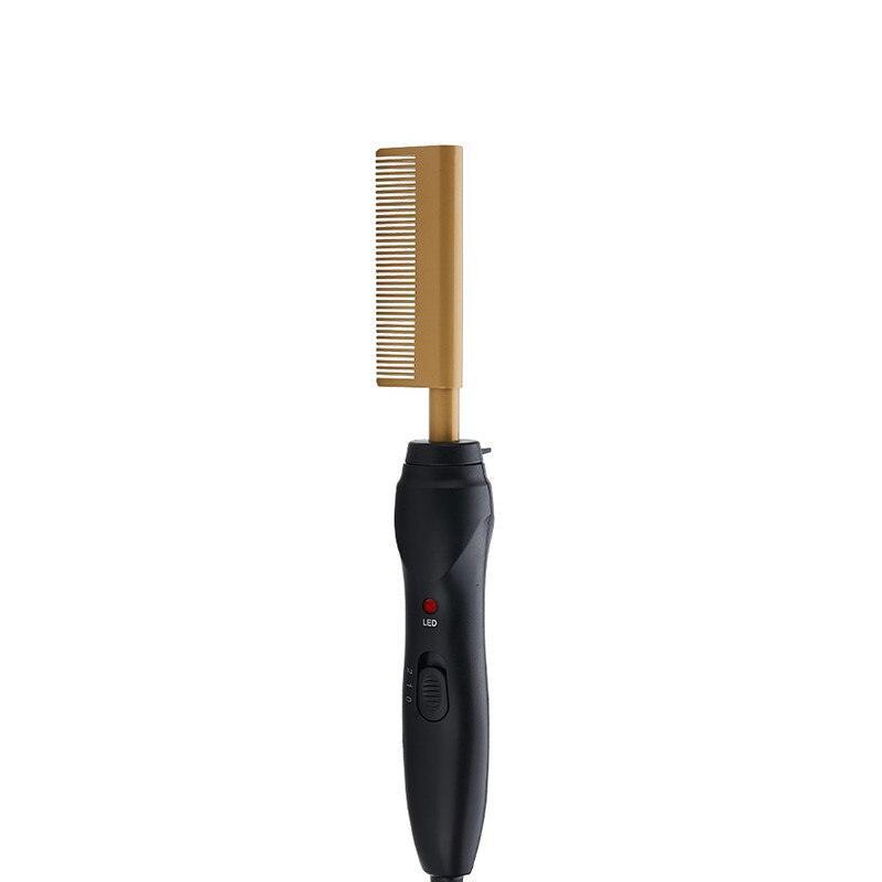 Ceramic Electric Hot Comb Hair Dryer Brush and Auto Shut Off Black - VirtuousWares:Global