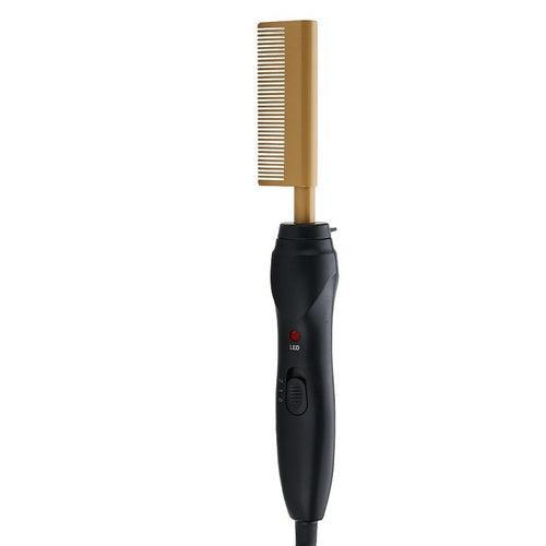 Ceramic Electric Hot Comb Hair Dryer Brush and Auto Shut Off Black - VirtuousWares:Global