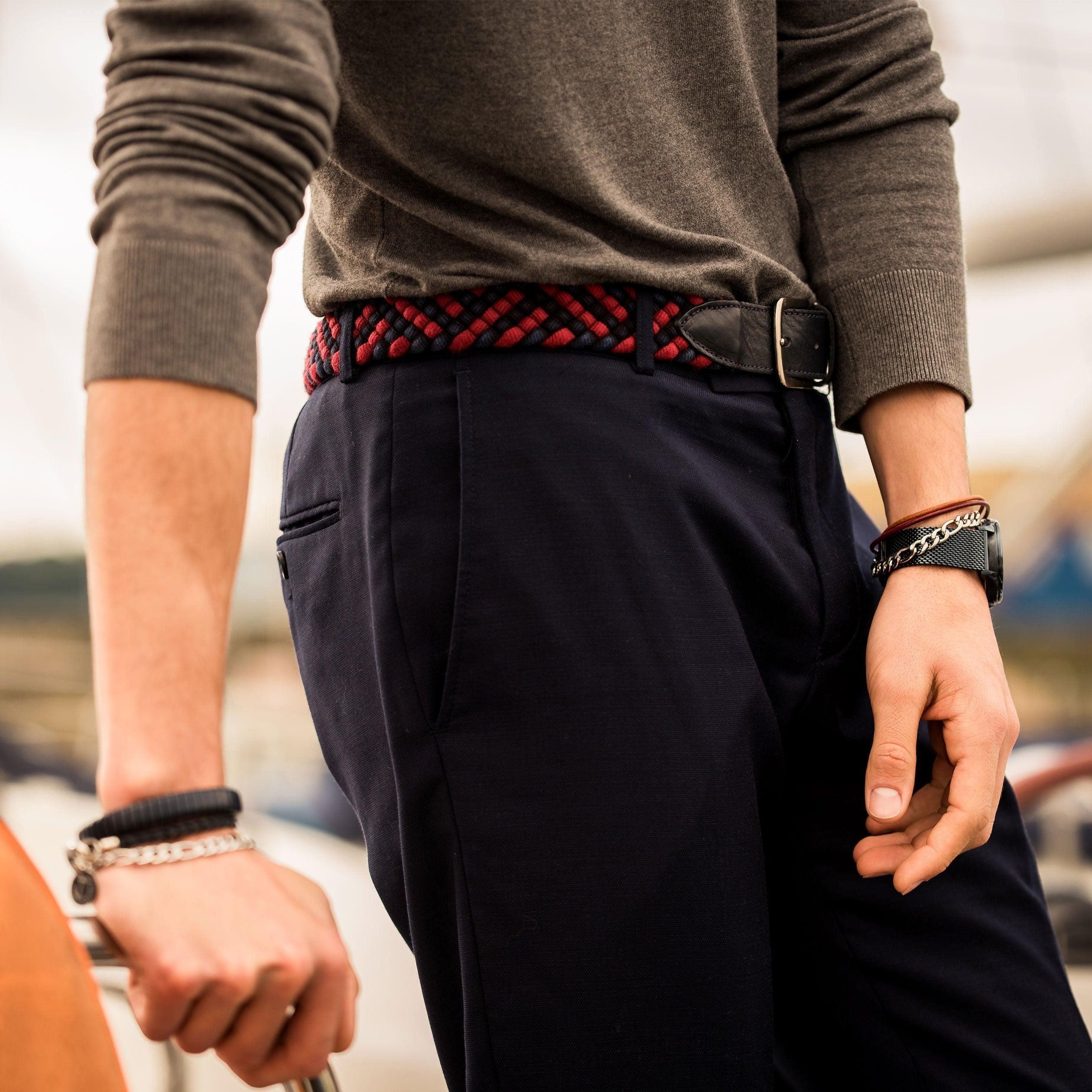Chain and Leather Guam Bracelet - VirtuousWares:Global