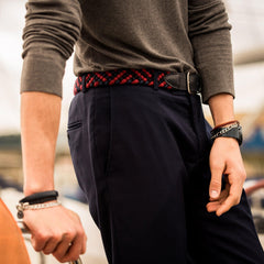Chain and Leather Guam Bracelet - VirtuousWares:Global