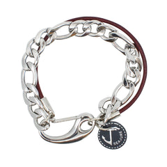 Chain and Leather Vanuatu Bracelet - VirtuousWares:Global