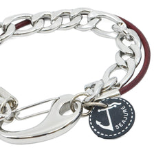 Chain and Leather Vanuatu Bracelet - VirtuousWares:Global