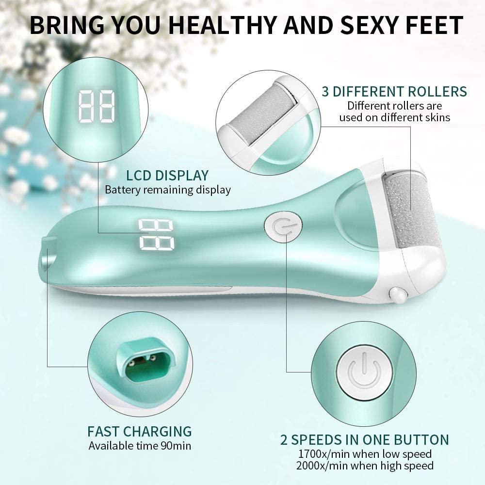 Charged Electric Foot File for Heels Grinding Pedicure Tools - VirtuousWares:Global