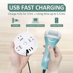 Charged Electric Foot File for Heels Grinding Pedicure Tools - VirtuousWares:Global