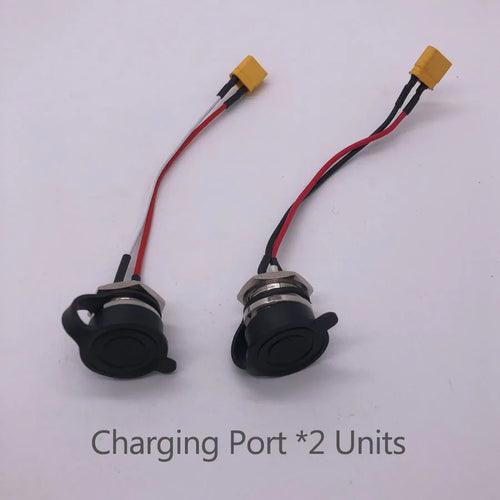 Charging Port With Cover Charger Cables Original Parts for Kaabo Wolf - VirtuousWares:Global