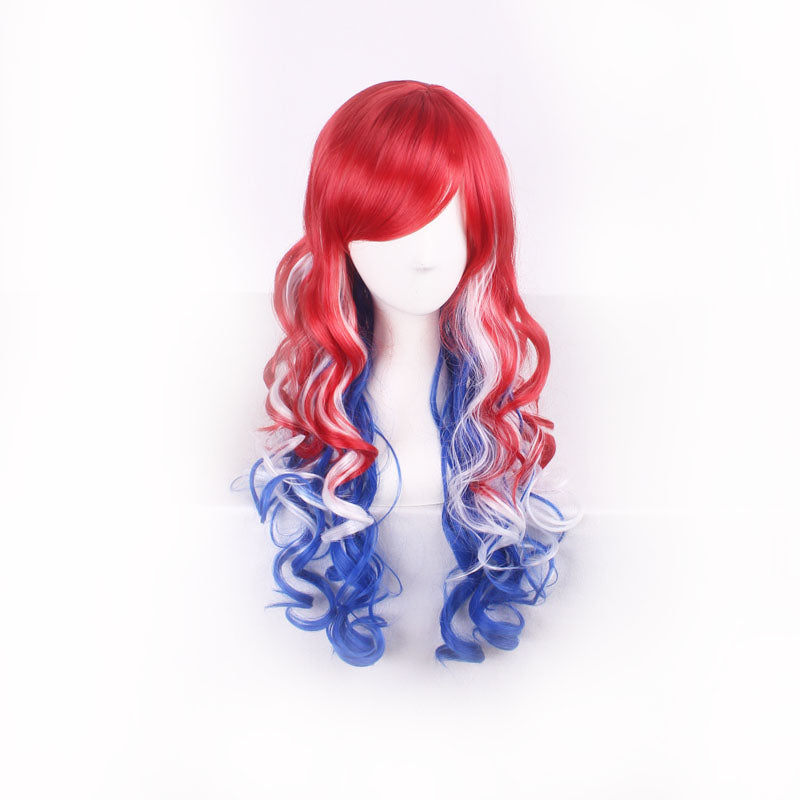 Cheap Harajuku Lolita Red White Blue Ombre - VirtuousWares:Global