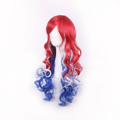 Cheap Harajuku Lolita Red White Blue Ombre - VirtuousWares:Global