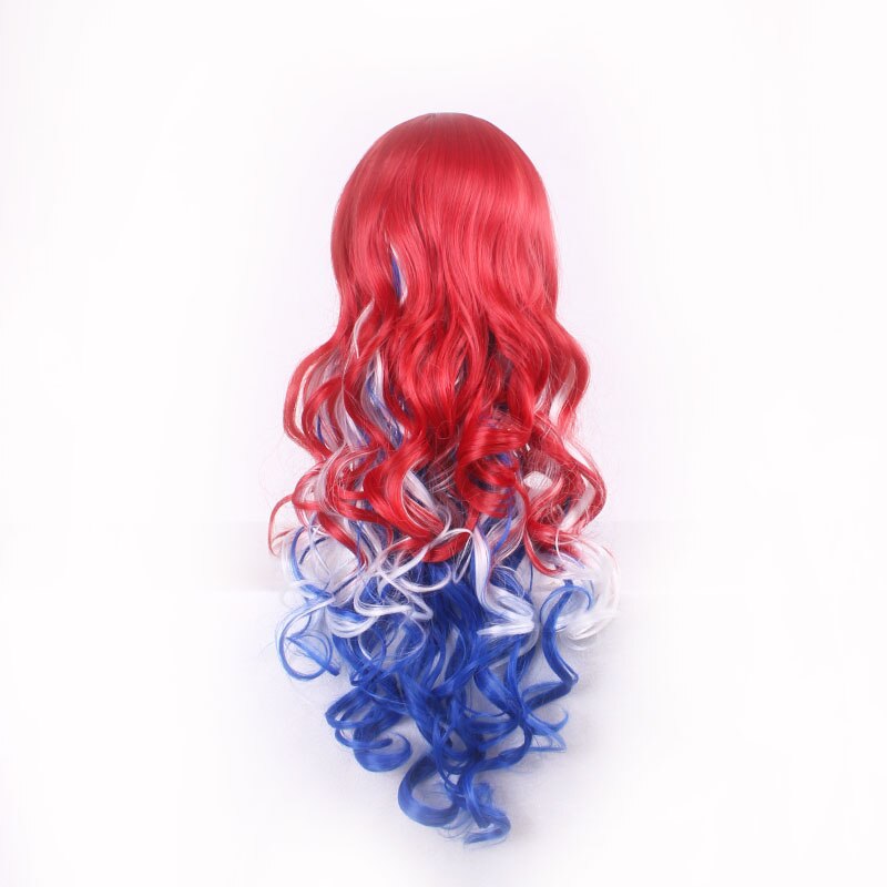 Cheap Harajuku Lolita Red White Blue Ombre - VirtuousWares:Global