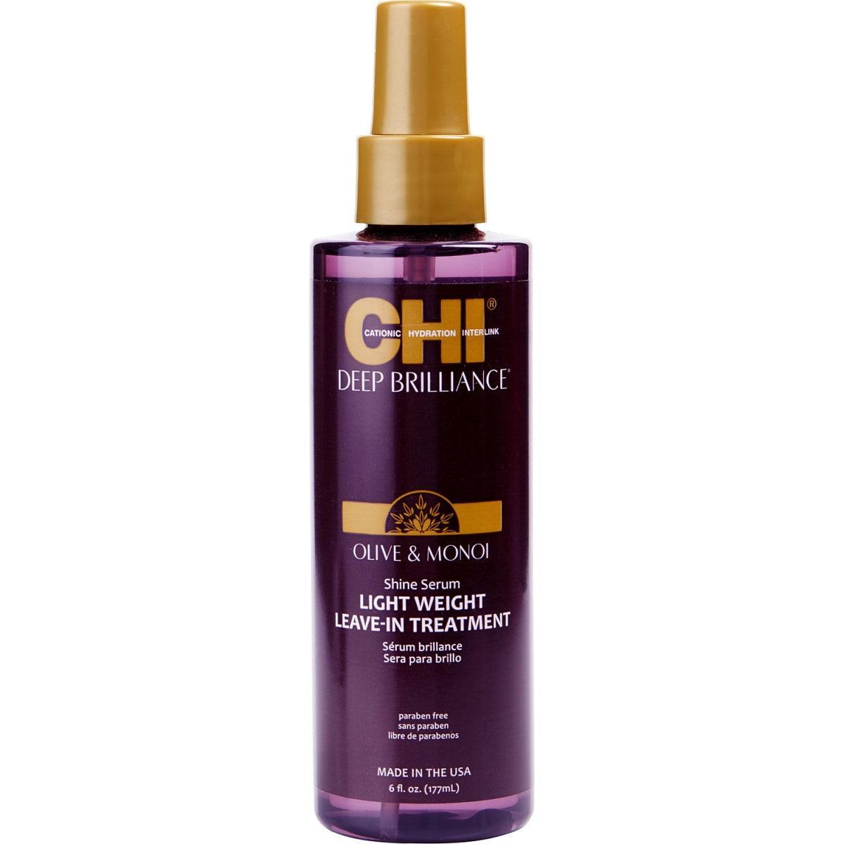 CHI 336747 6 oz Unisex Deep Brilliance Olive & Monoi Shine Serum Light - VirtuousWares:Global