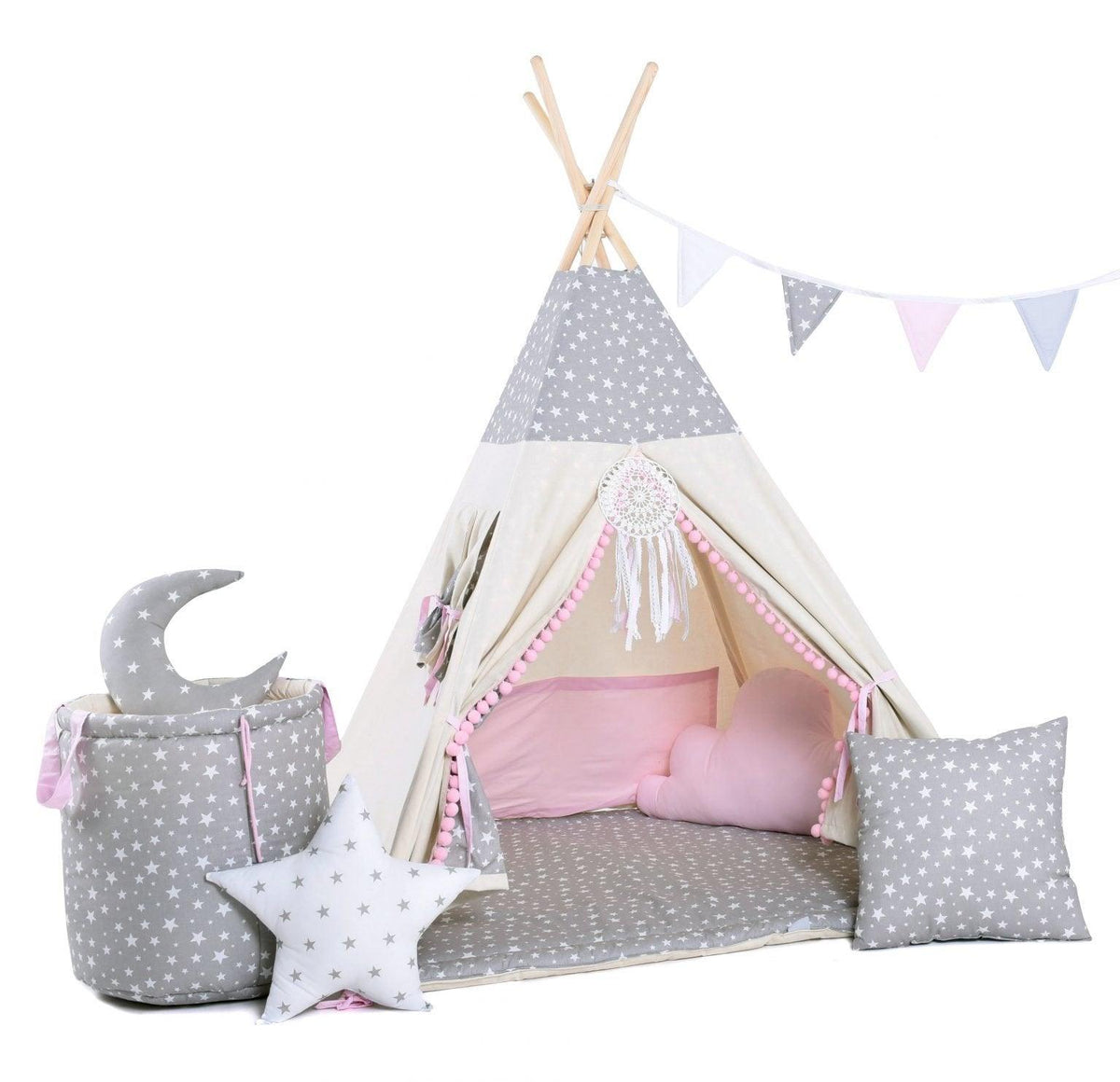 Child's Teepee Set Star Pearl - VirtuousWares:Global