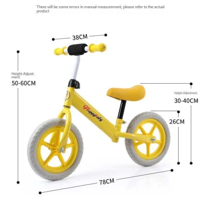 Children's Balance Bicycle No Pedal Height Adjustable Scooter Suitable For 2-6 Years Old Kids Balance Bike Two Wheels Bicycle - VirtuousWares:Global