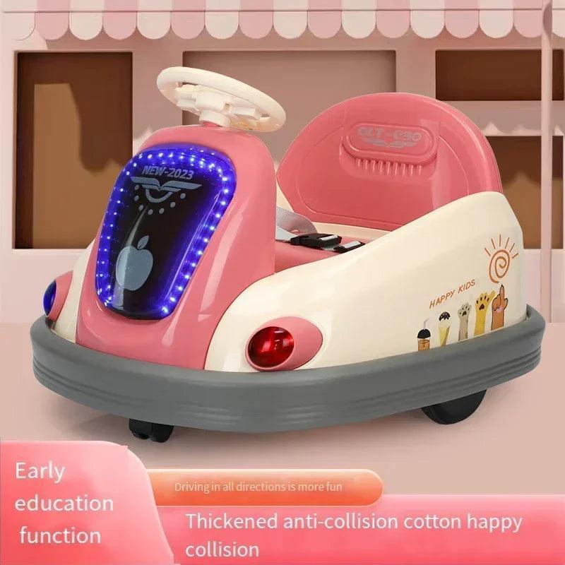 Children's Electric Bumper Car Baby Bumper Car Outdoor Drift Car Rotating Kart 1-8 Years Old Baby Can Sit Charging Baby Ride Toy - VirtuousWares:Global