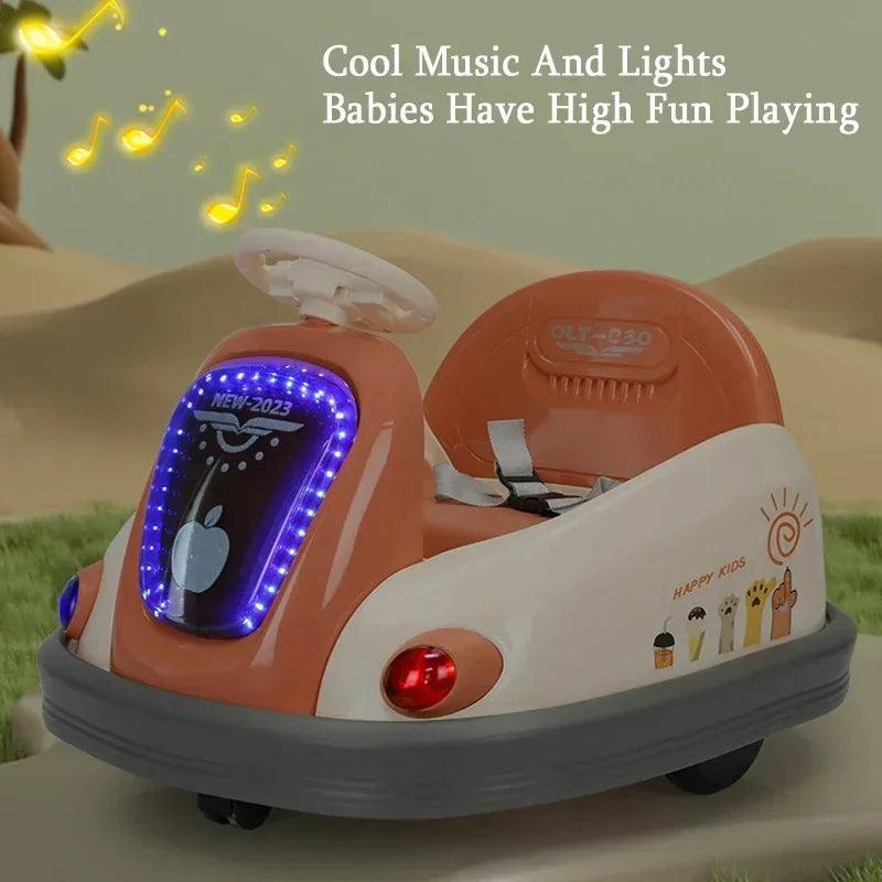 Children's Electric Bumper Car Baby Bumper Car Outdoor Drift Car Rotating Kart 1-8 Years Old Baby Can Sit Charging Baby Ride Toy - VirtuousWares:Global