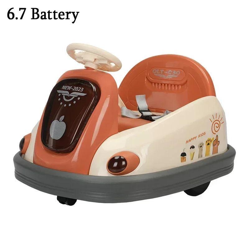 Children's Electric Bumper Car Baby Bumper Car Outdoor Drift Car Rotating Kart 1-8 Years Old Baby Can Sit Charging Baby Ride Toy - VirtuousWares:Global