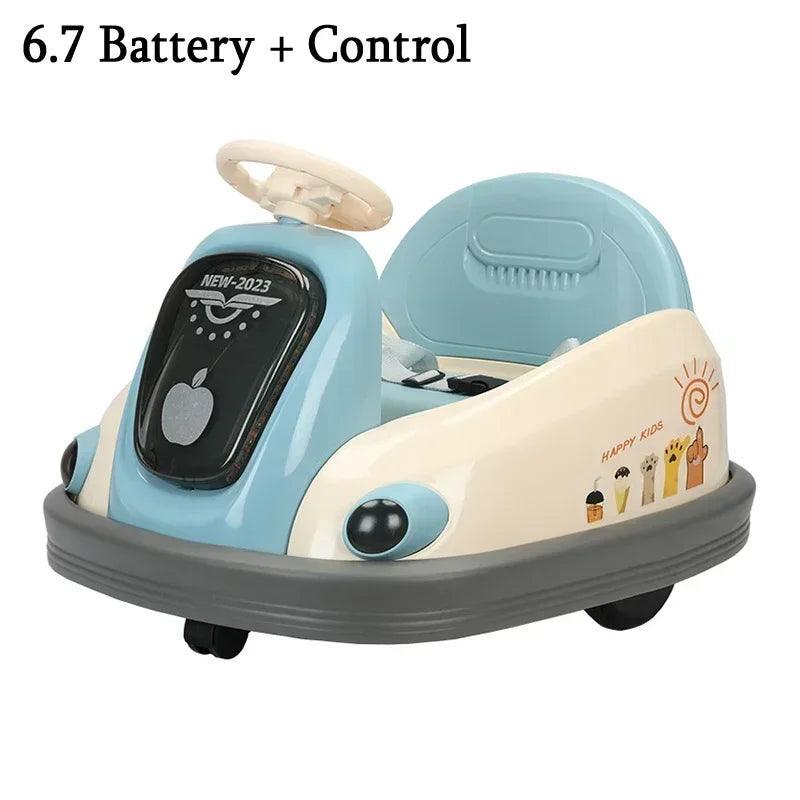 Children's Electric Bumper Car Baby Bumper Car Outdoor Drift Car Rotating Kart 1-8 Years Old Baby Can Sit Charging Baby Ride Toy - VirtuousWares:Global