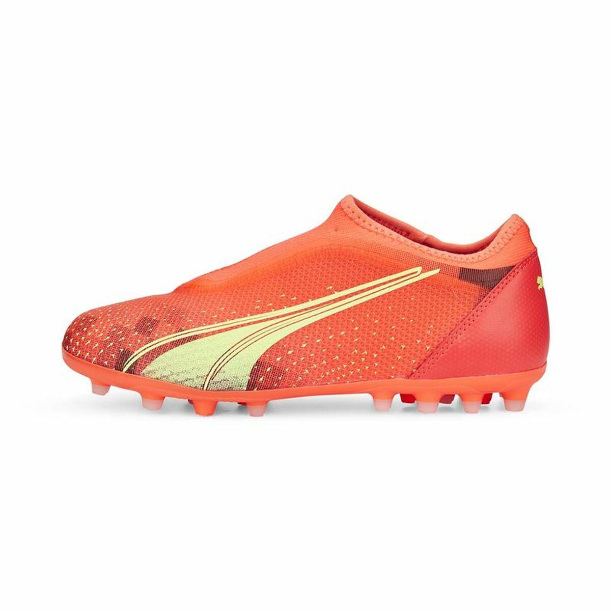 Childrens Football Boots Puma Ultra Match LL MG Orange - VirtuousWares:Global