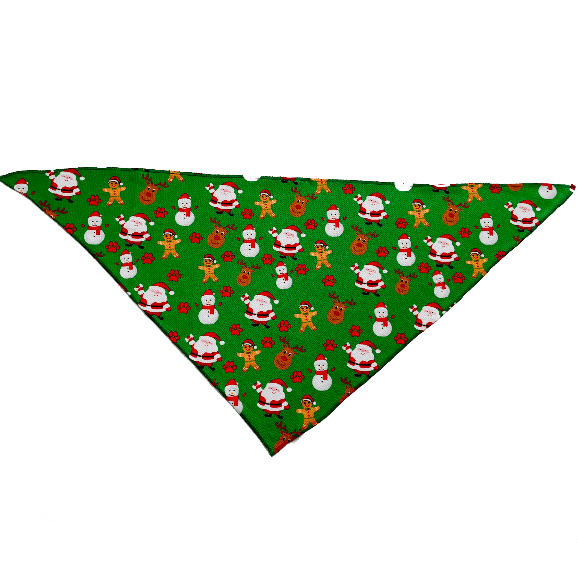 Christmas Festive Green Holiday Tie On Dog Bandana - VirtuousWares:Global
