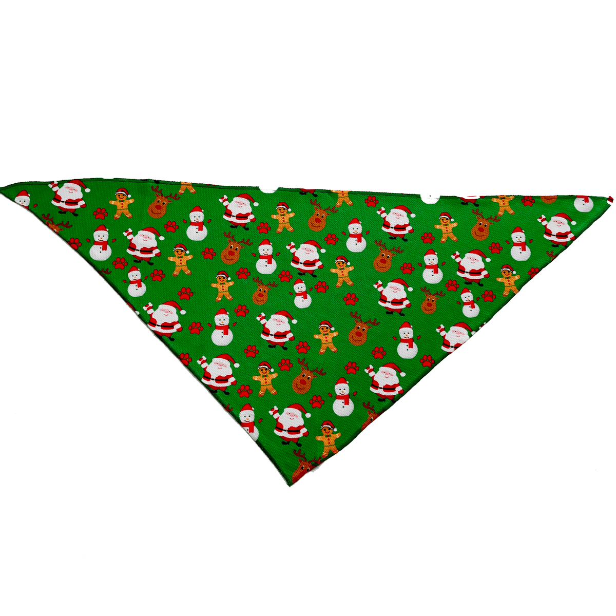 Christmas Festive Green Holiday Tie On Dog Bandana - VirtuousWares:Global
