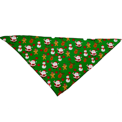 Christmas Festive Green Holiday Tie On Dog Bandana - VirtuousWares:Global