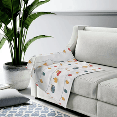 Christmas Lights Plush Blanket Throw - VirtuousWares:Global