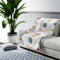 Christmas Lights Plush Blanket Throw - VirtuousWares:Global